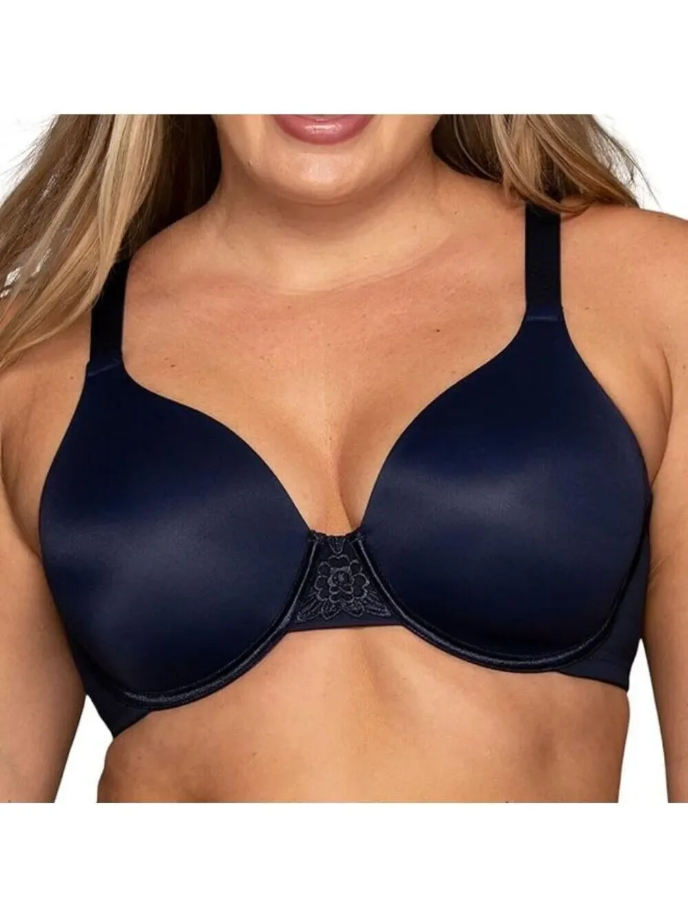 🩷🩷Vanity Fair Beauty Back Full Figure Underwire Navy Bra 76380 40C NWT